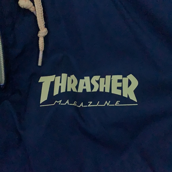 Thrasher mag logo anorak jacket black red yellow - Picture 3 of 3